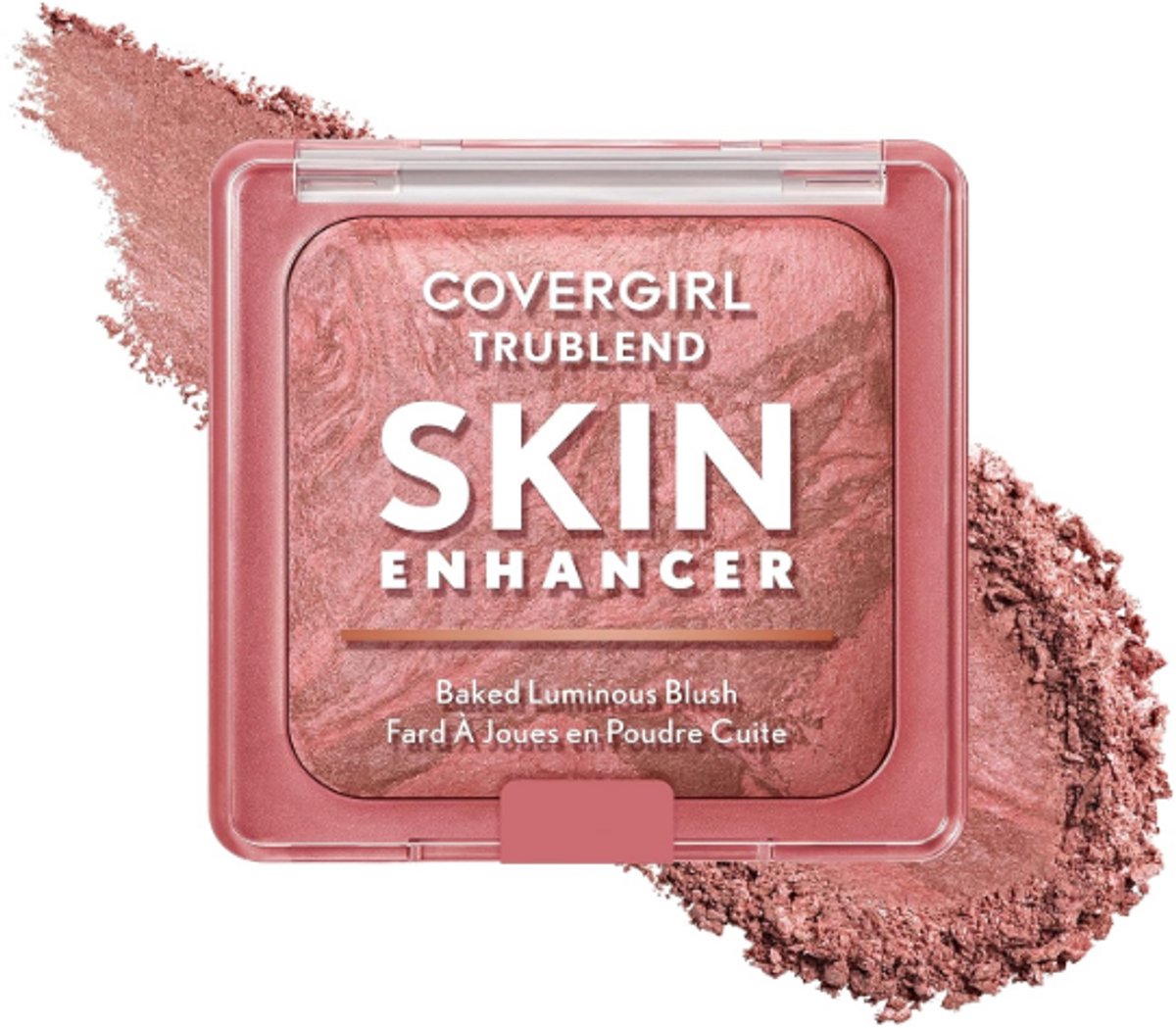COVERGIRL TruBlend Skin Enhancer Baked Luminous Blush Rose Latte – Stralende Blush met Hyaluronzuur & White Rose Extract – Natuurlijke Glow en Naadloze Blend