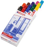 Stanger 712012 permanente marker M235 bullet punt, zwart/blauw/rood/groen