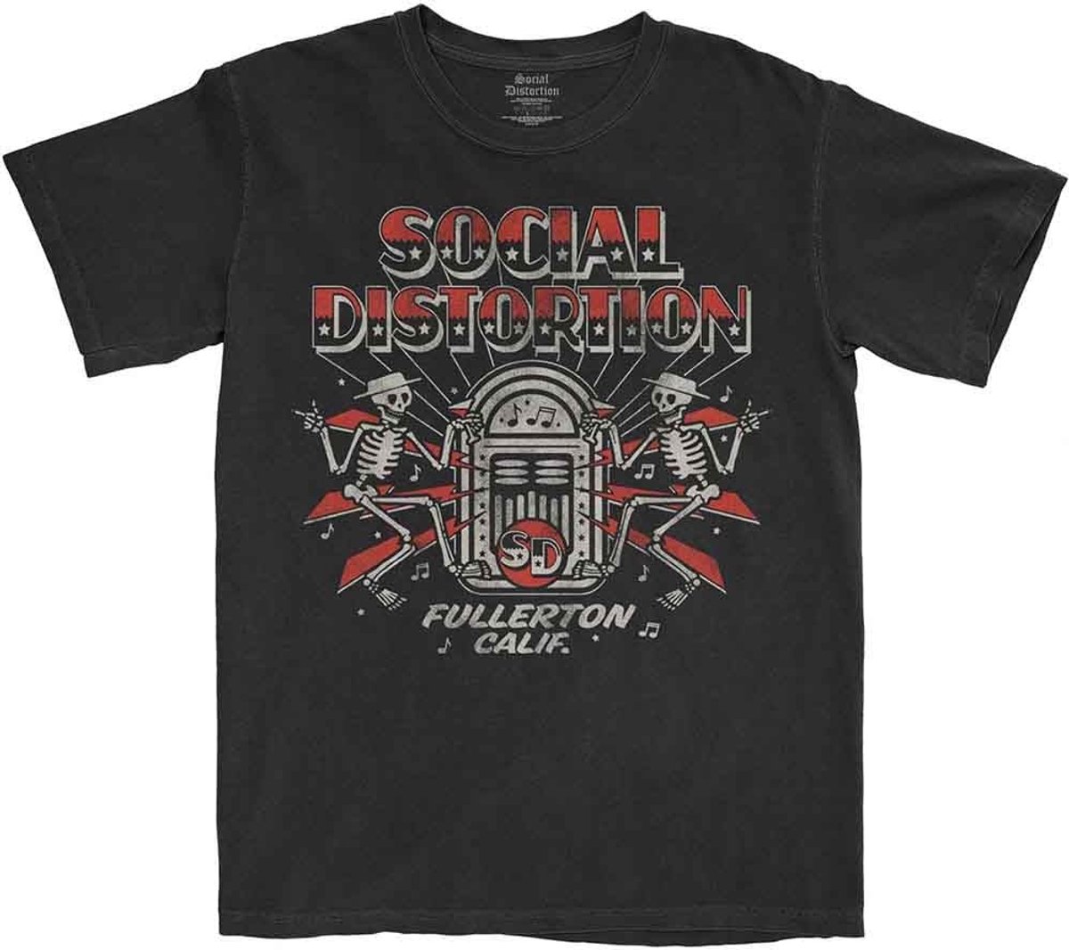 Band T-shirt - Muziek shirt - Casual outfit - Officieel gelicenseerd - 24 x 22 x 2 cm - Zwart
