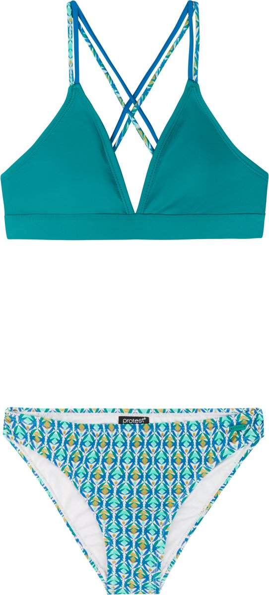 Protest PRTBridget JR Bikini set Meisjes Normale pasvorm Uitneembare vulling Blauw