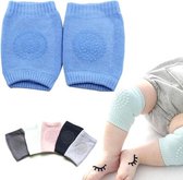 Baby Kniebeschermers - Kniebeschermers Baby - Zachte knie Kruip Beschermers – 1 Paar - Licht Blauw
