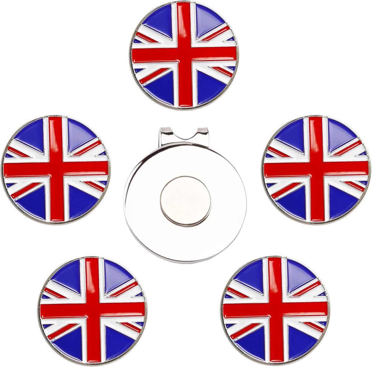 Golf Bal Markers Set - 10 Stuks Magnetische Hoed Clips Accessoires voor Golfer