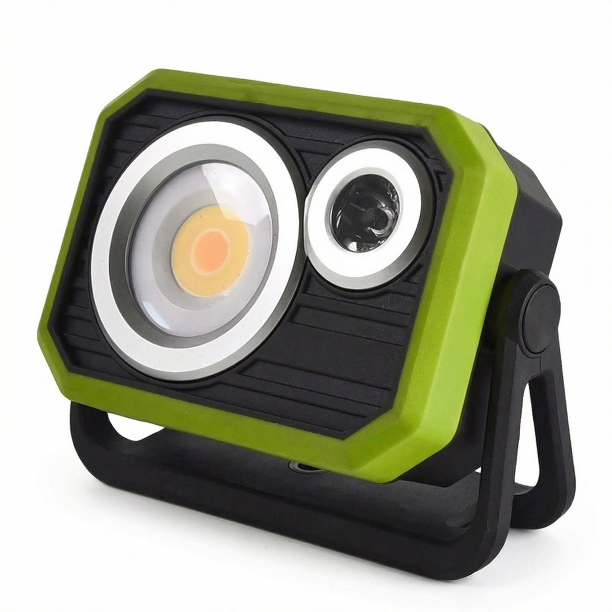 JustValue Led Werklamp Met Accu - 1000 Lumen - Dimbaar - Verstelbaar Warm Tot Helder Wit Licht - Met Powerbankfunctie - USB C - Magneet - IP44 - Camping - Klussen