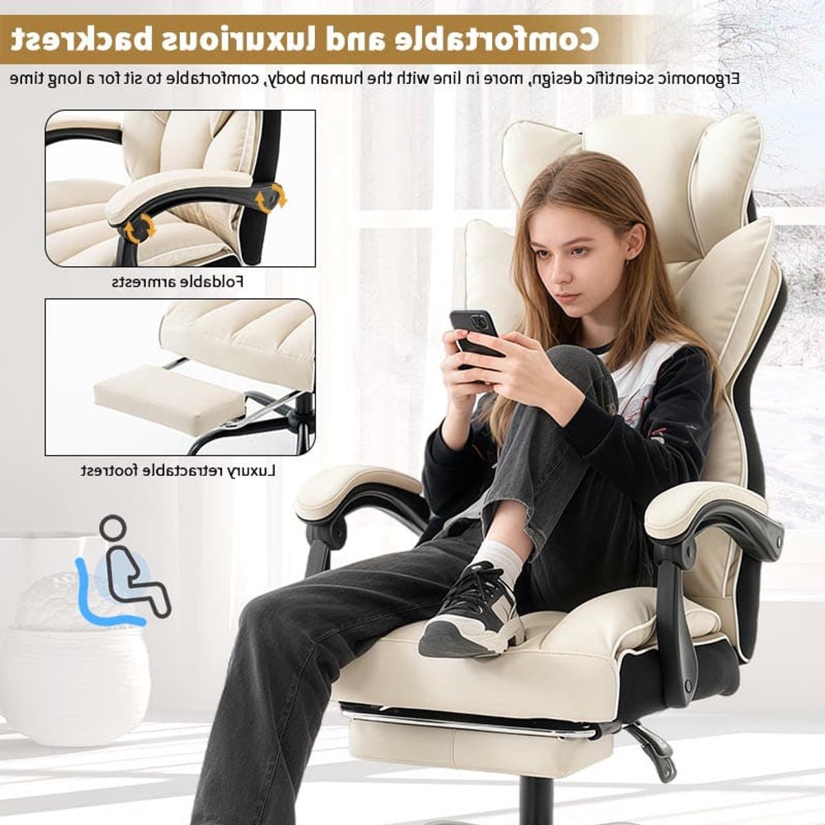 Corvance Gamingstoel Ergonomisch met Verstelbare Hoogte - Corvance - €329,99