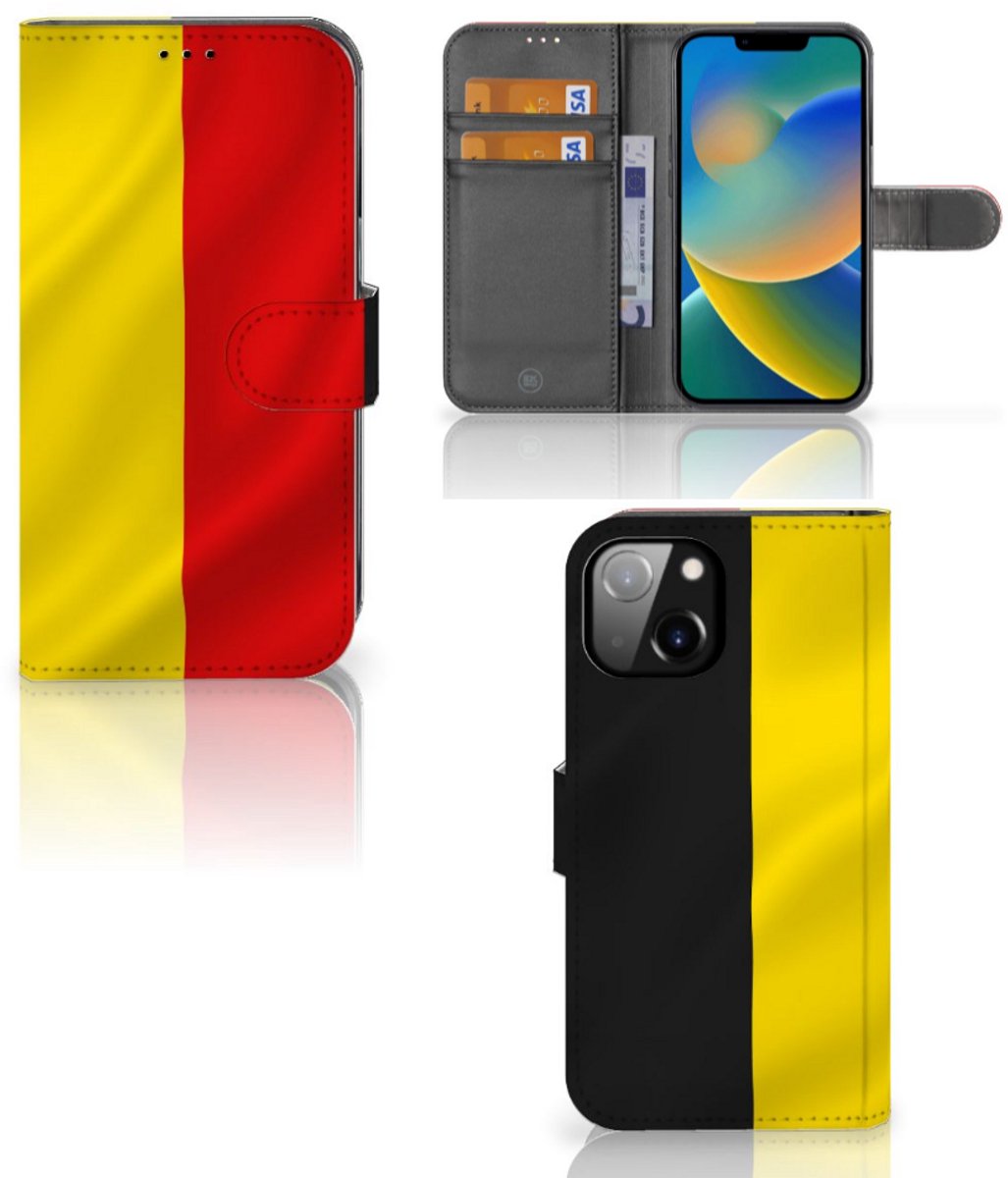 Book Case voor Apple iPhone 14 Bookstyle Case Belgische Vlag
