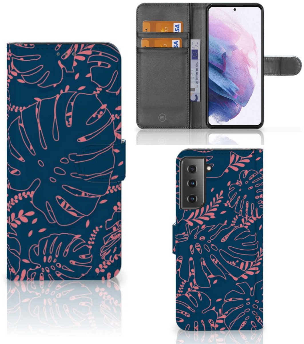 Samsung Galaxy S21 Plus Hoesje Palm Leaves