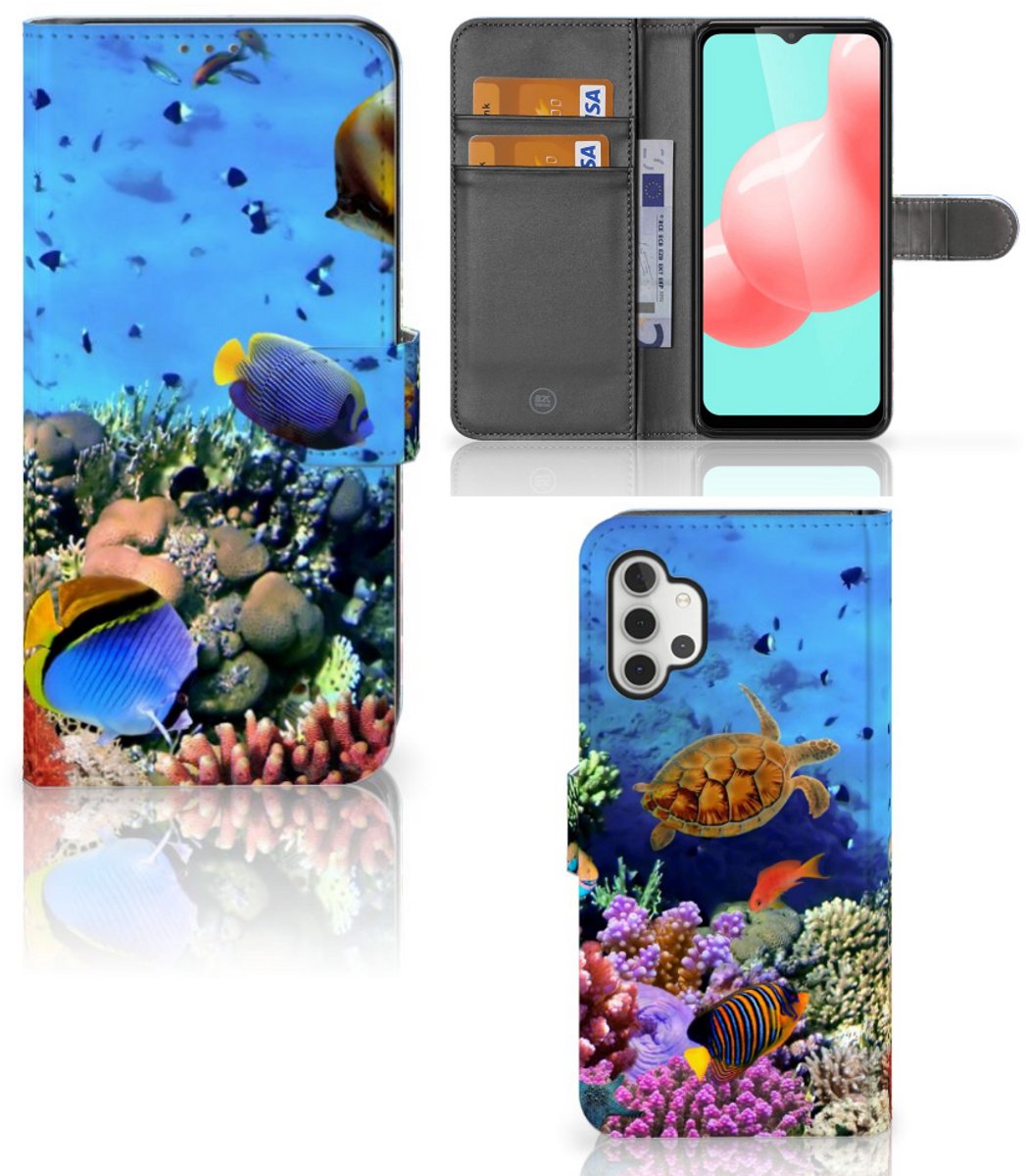 Samsung Galaxy A32 5G Telefoonhoesje met Pasjes Vissen