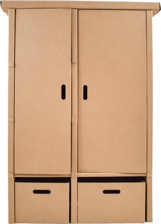 Kartonnen garderobe kast — afbeelding 2