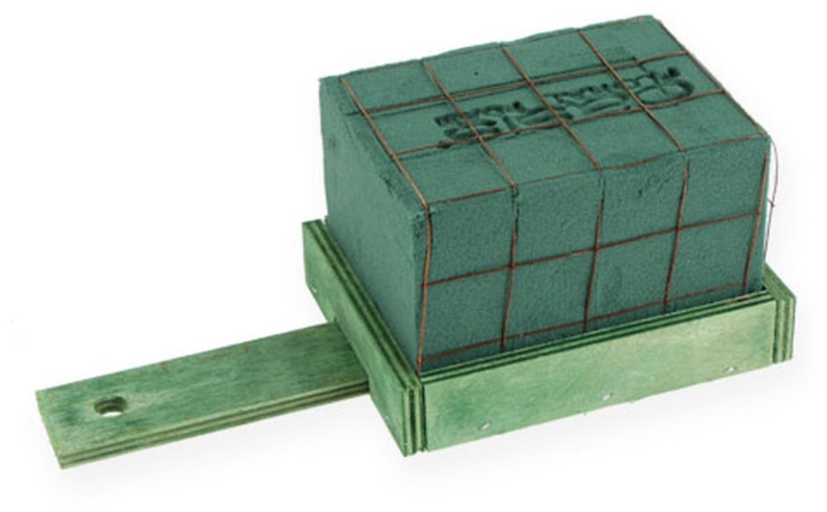 Steekschuimstenen met houten basis 21 cm x 9 cm x 8 cm 8 st, 8 Stück