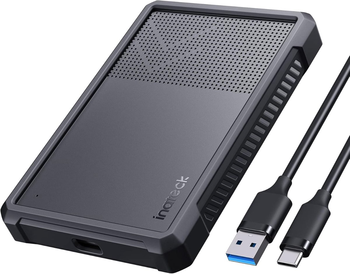 Harde Schijf Behuizing USB 3.2 Gen 2 voor 2,5 Inch SSD's en HDD's tot 6 Gbps met UASP