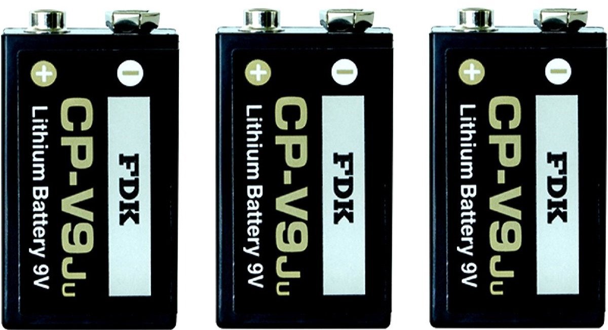 FDK 9V Lithium batterij - 3 Stuks