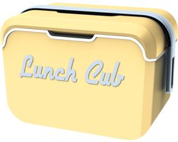 EDA Lunch club POP koelbox - 5 liter - kunststof - vanilla geel - 33 x 20 x 19 cm - picknick