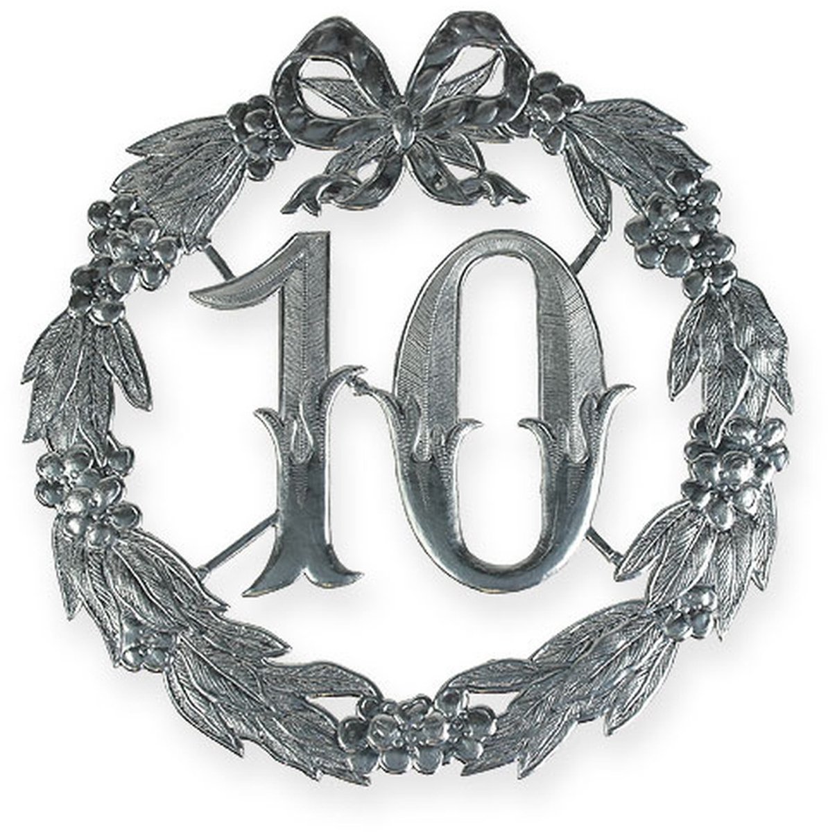 Jubileumnummer 10 in zilver