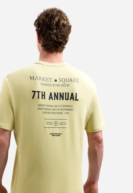 Interlock T-shirt met backprint