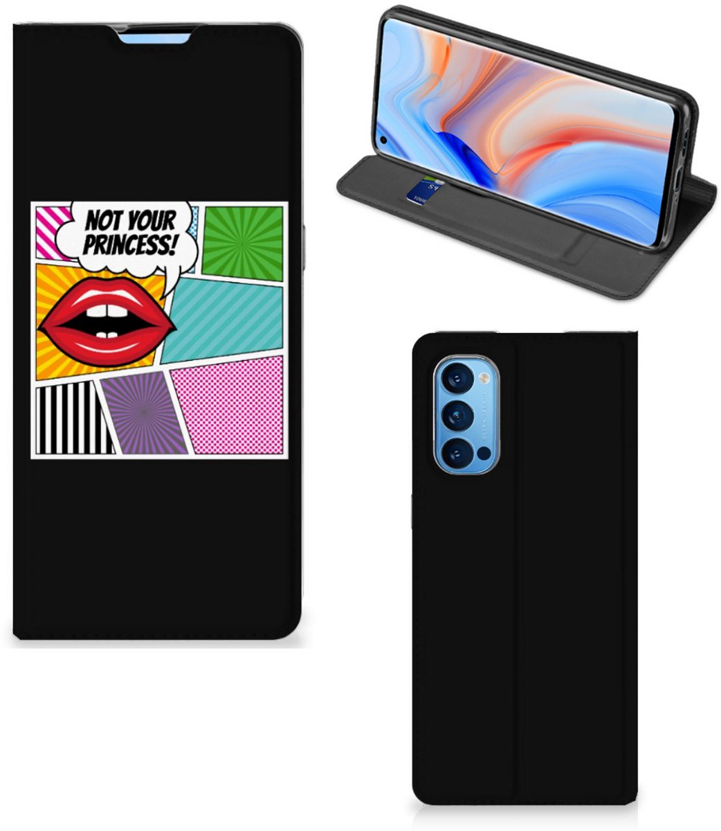 OPPO Reno4 Pro 5G Hippe Standcase Popart Princess