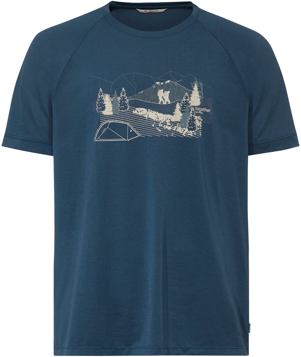 VAUDE Gleann T-Shirt II Functioneel Shirt Heren Outdoor Sport T-shirtReguliere pasvorm Blauw