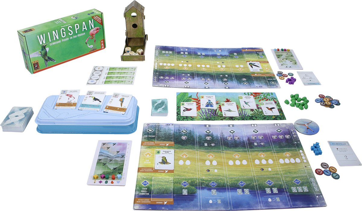 999 Games - Wingspan uitbreiding: Midden- en Zuid-Amerika Bordspel — afbeelding 4