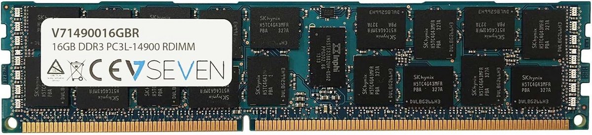 16GB DDR3 Werkgeheugen voor Server (1866MHZ, CL13, PC3-14900, 240pin, 1.5V, Registered ECC)