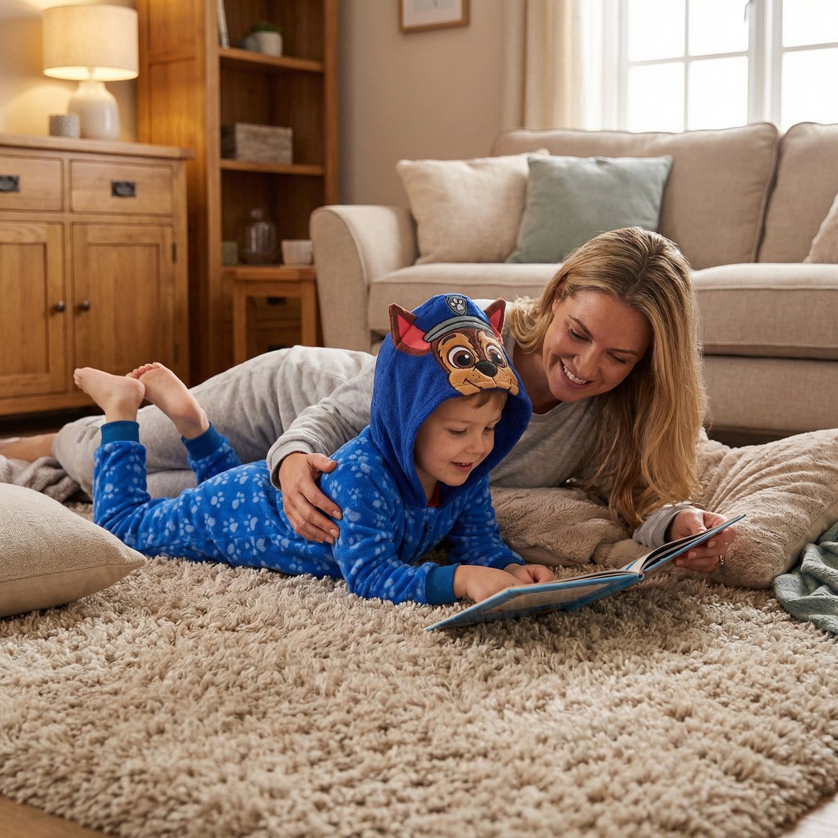 Paw Patrol Onesie - Maat 98/104 - Polyester - Pyjama - Blauw — afbeelding 4
