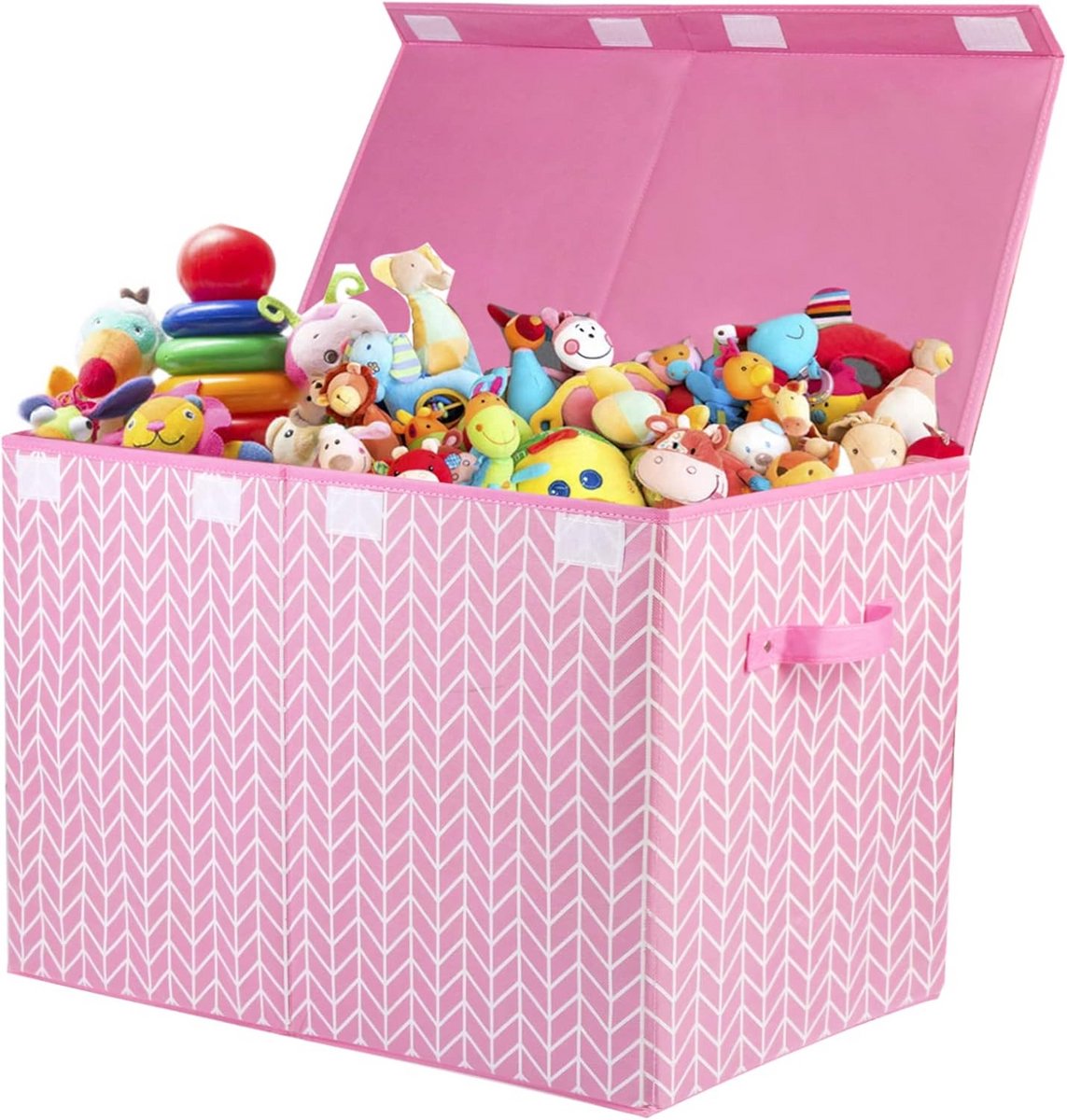 Grote speelgoedopbergdoos met deksel voor kinderkamer en speelruimte