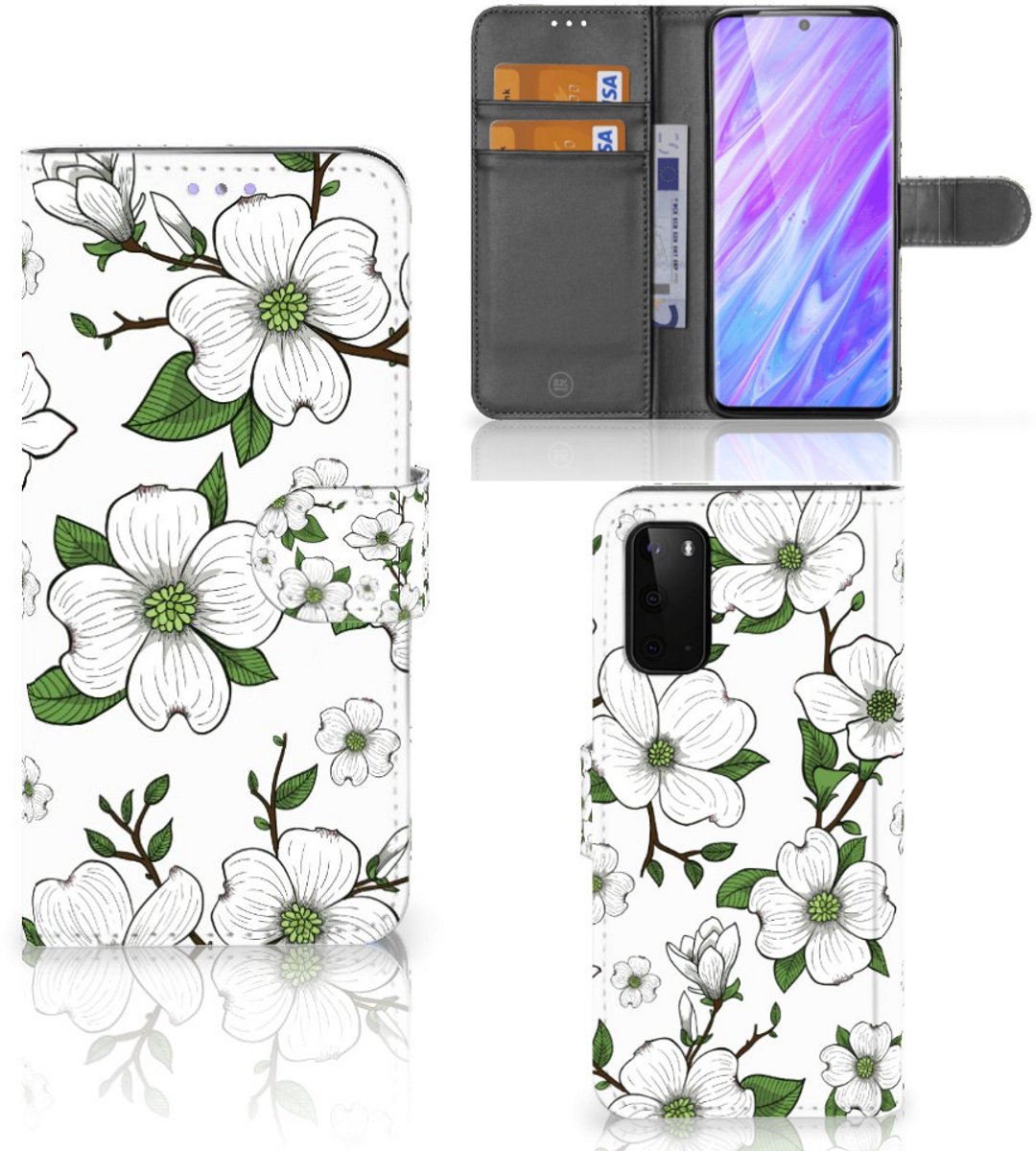 Samsung Galaxy S20 Hoesje Dogwood Flowers