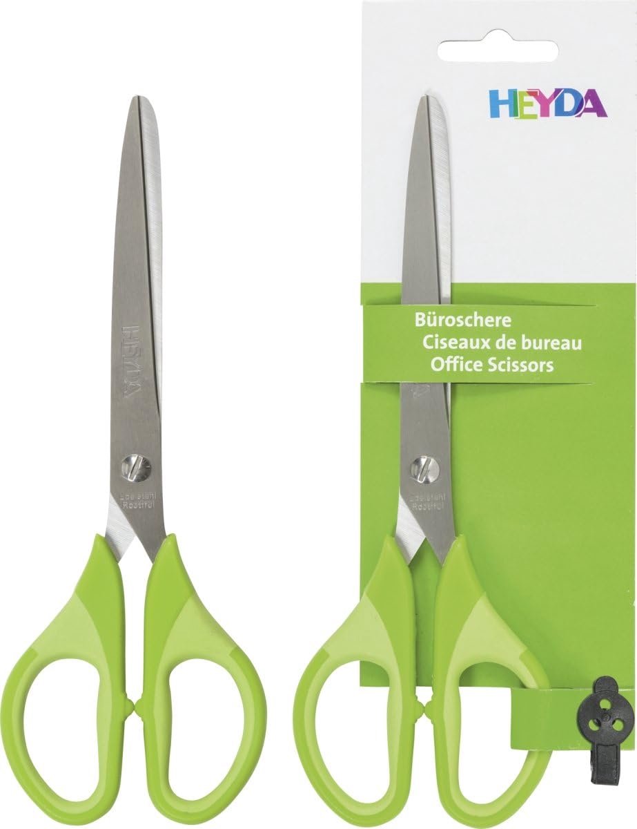 Universele schaar 18 cm met soft-touch inzet - groen/kiwi