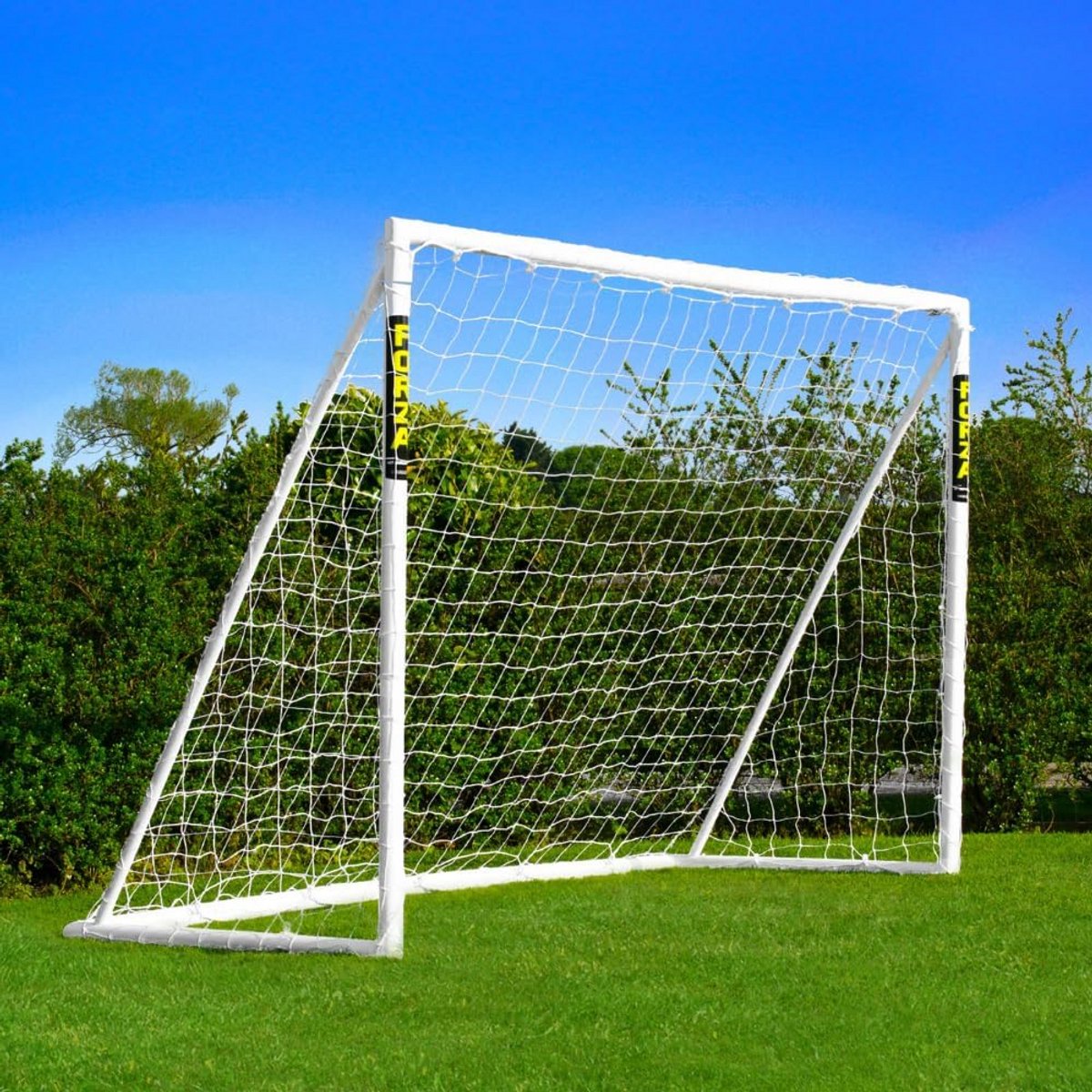 Voetbaldoelen voor kinderen - 2,4 m x 1,8 m - Stevige PVC-doelpalen en net - Eenvoudig te monteren