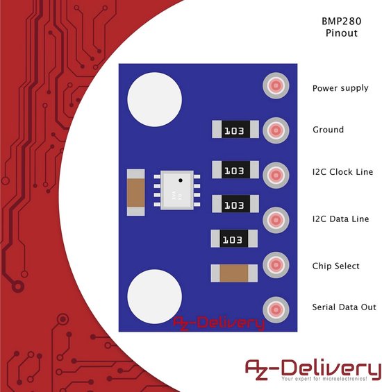 Baro Sensor Arduino Barometric Sensor for Air Pressure Measurement - Compatible with ...