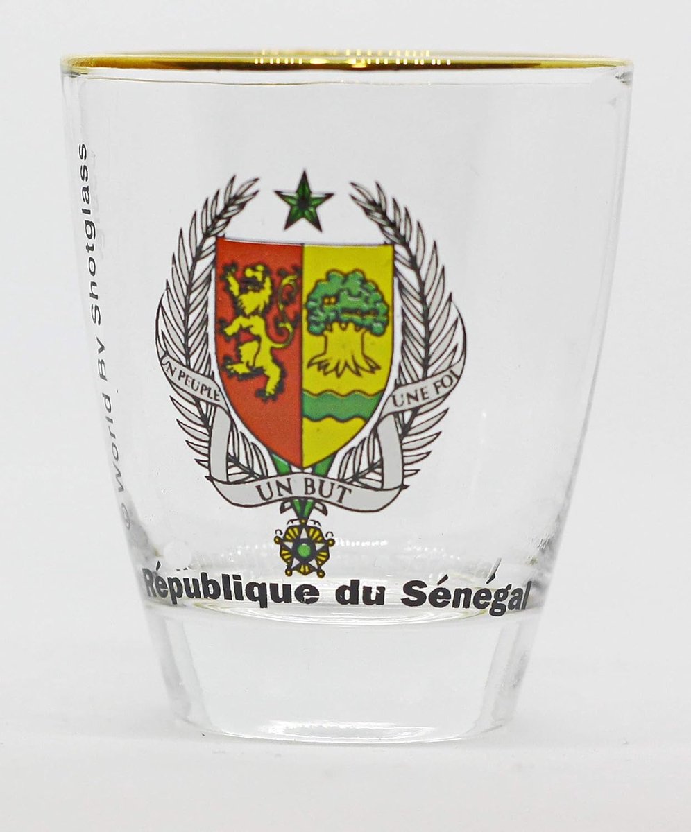 Souvenir Shotglas Senegal - Klein Drinkglas voor Verzamelaars