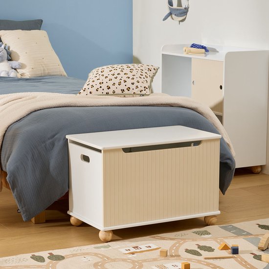 Speelgoedkist met Deksel Elina Wit - Beige — afbeelding 5
