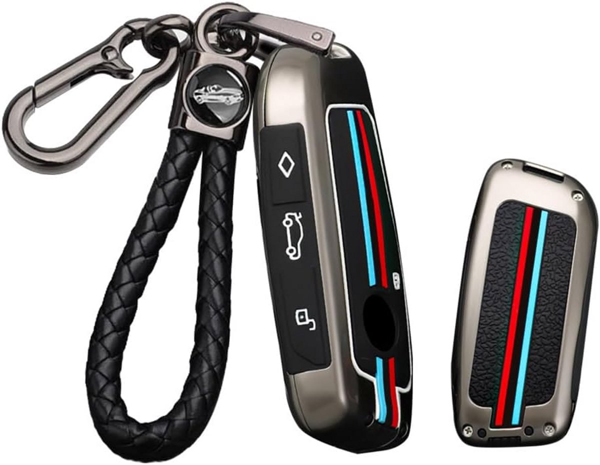 Metalen Autosleutelhoes Geschikt voor BMW X1 X7 M Sport 2022-2023 - Zwart Sleutelhanger Cover