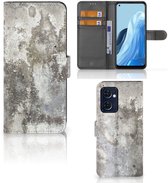 Etui à rabat OPPO Find X5 Lite | Coque Reno 7 5G Béton