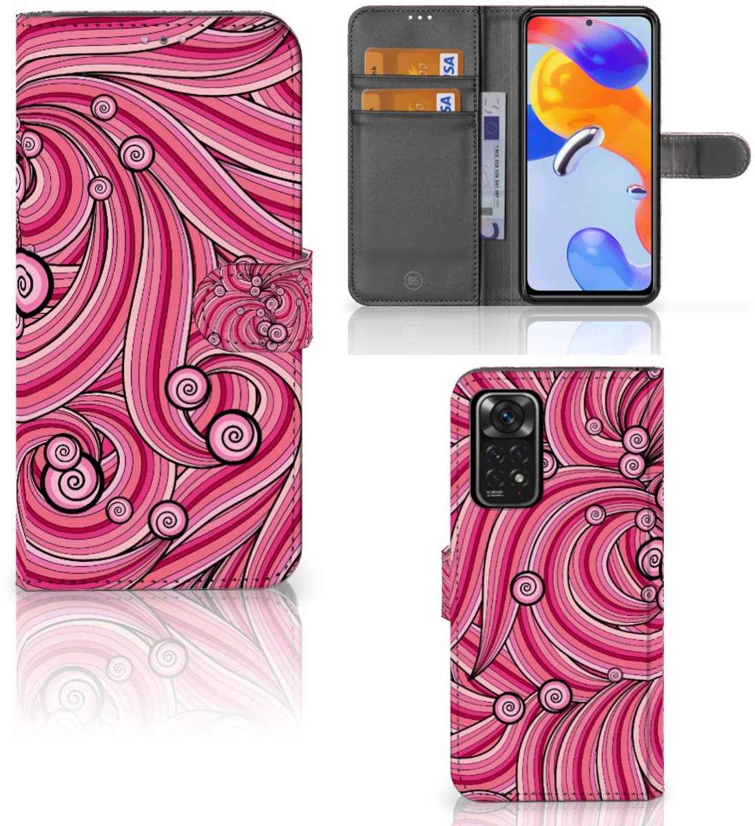Xiaomi Redmi Note 11 Pro 5G/4G Hoesje Swirl Pink