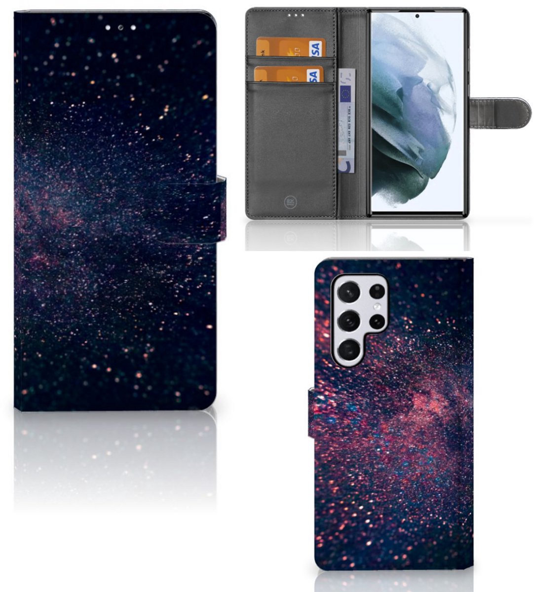 Samsung Galaxy S22 Ultra Book Case Stars