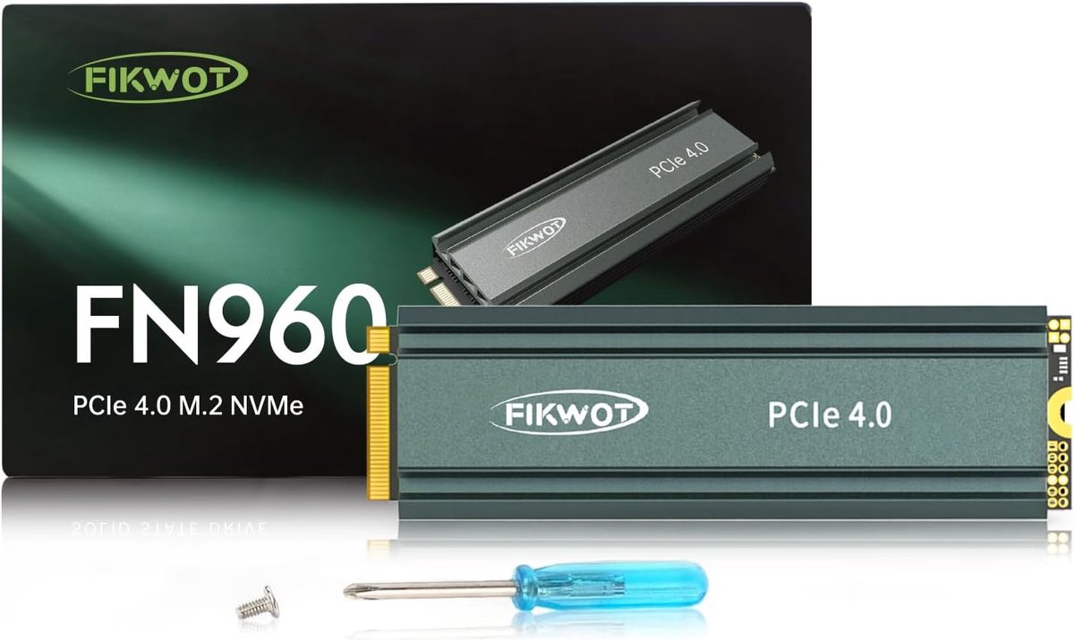 2TB M.2 NVMe SSD 5000MB/s met Koellichaam voor Gaming en Computers