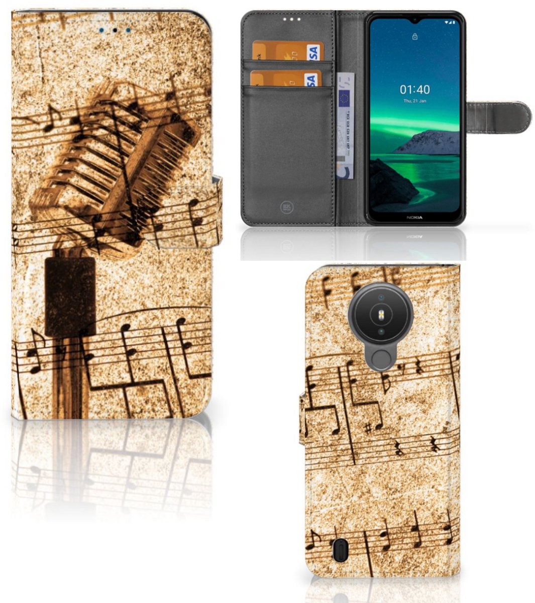 Nokia 1.4 Telefoonhoesje met foto Bladmuziek