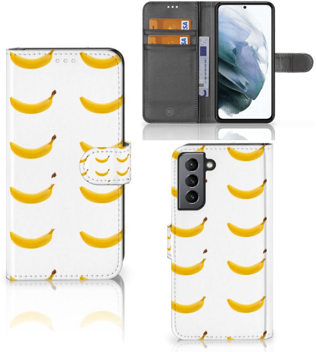 Samsung Galaxy S21 FE Book Cover Banana