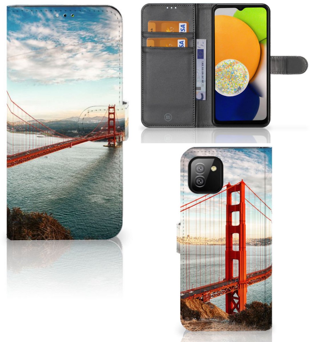 Samsung Galaxy A03 Flip Cover Golden Gate Bridge