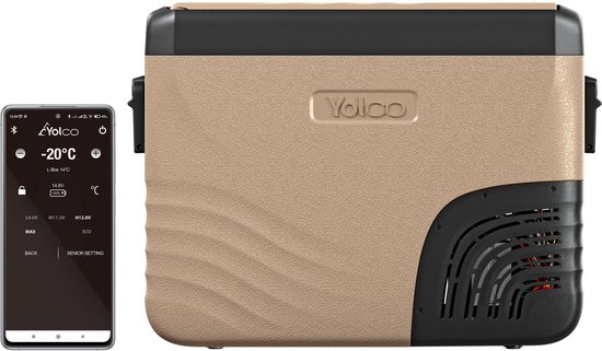 Yolco KX40 Zandcompressor Koelkast met Bluetooth - 40L van Merkloos — afbeelding 2