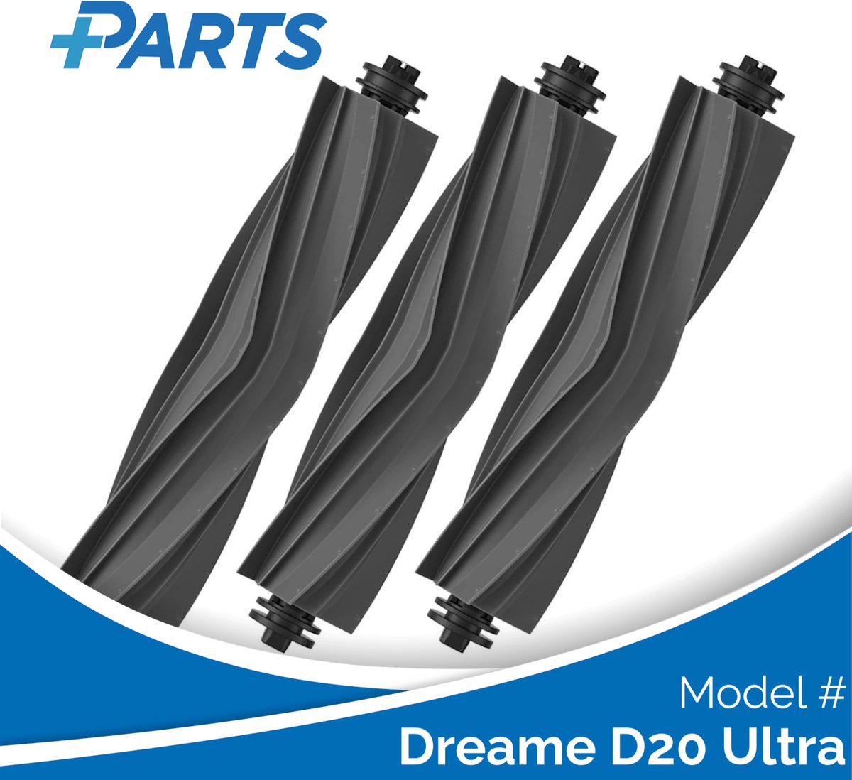 Fixbetter accessoireset voor Dreame D20 / D20 Pro Plus robotstofzuiger reserveonderdelen. 2 hoofdborstelingen, 4 Hepa-filters, 4 veegpads, 4 zijborstels, 4 stofzakken, 1 borstel