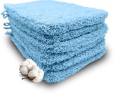 Set de débarbouillettes de qualité hôtelière Miss Towels - Bleu ciel - 5+1 pièces - Débarbouillettes - 100 % coton - 16 x 21 cm - 550 g/ m2