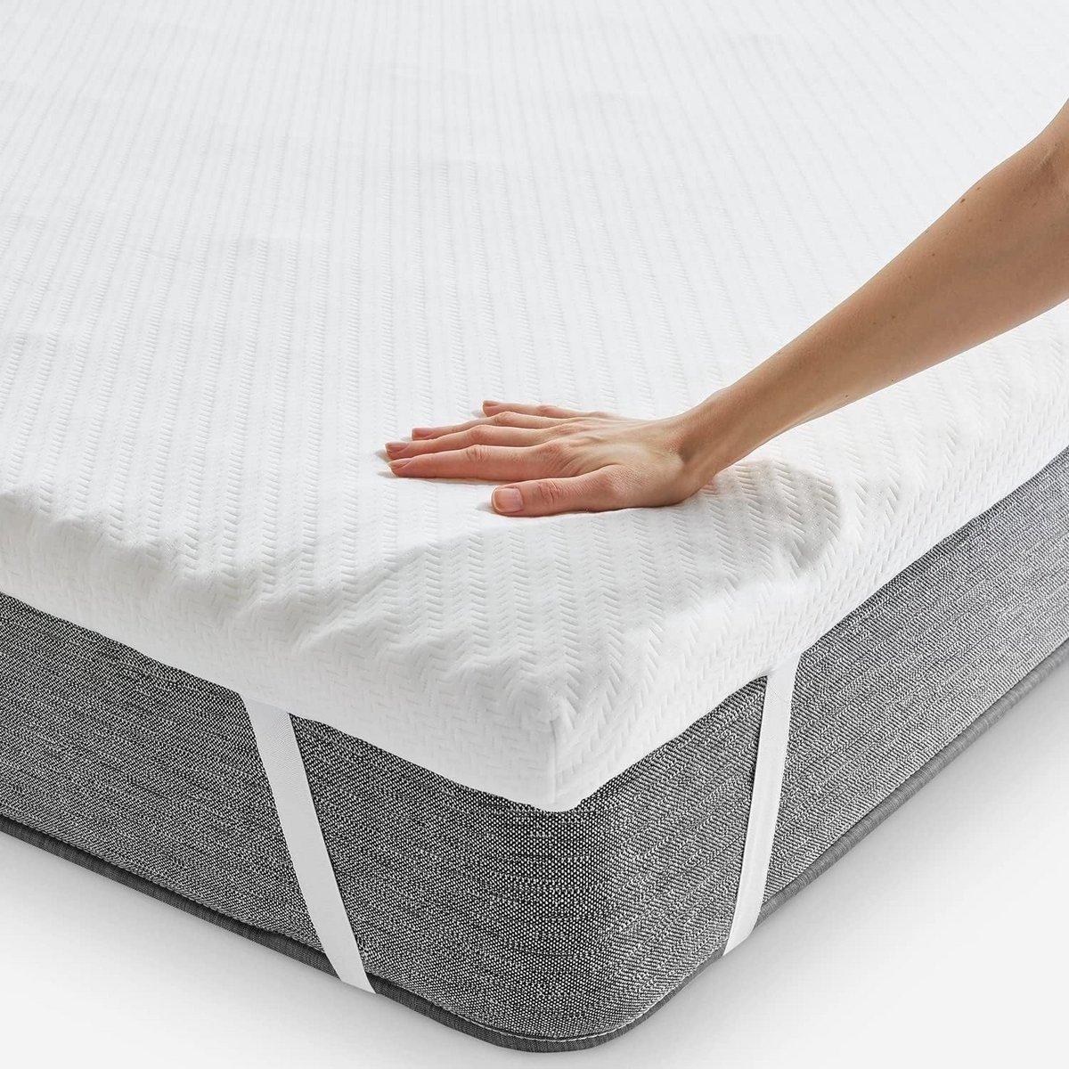 Visco-elastische matrasbeschermer 7 cm | Extra Comfort en Ondersteuning