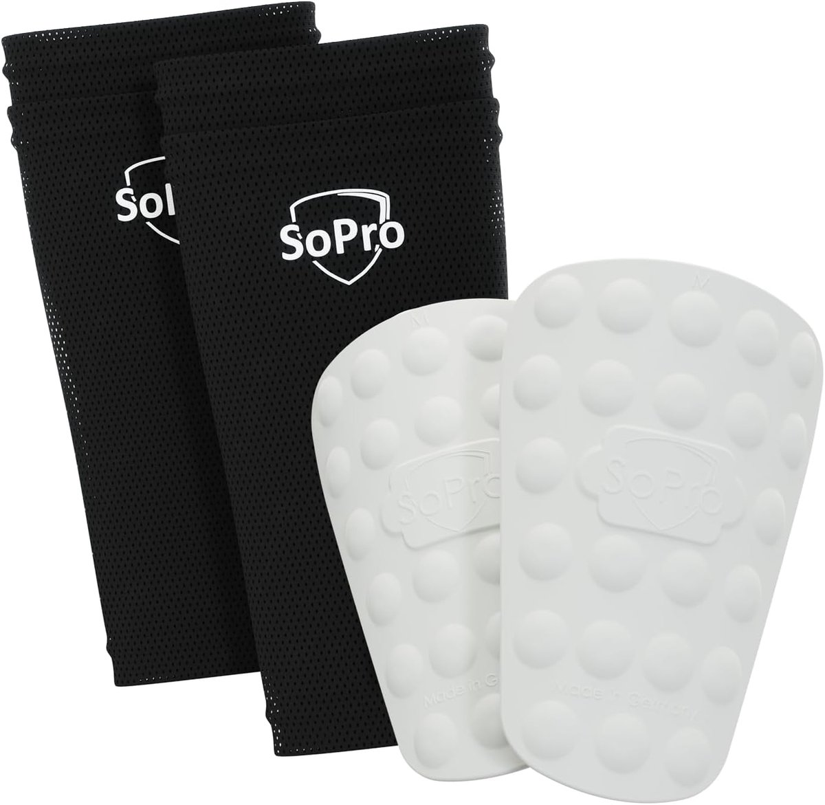 Lichte Antislip Scheenbeschermers voor Voetbal - Inclusief Sokken - Perfect voor Kinderen en Volwassenen
