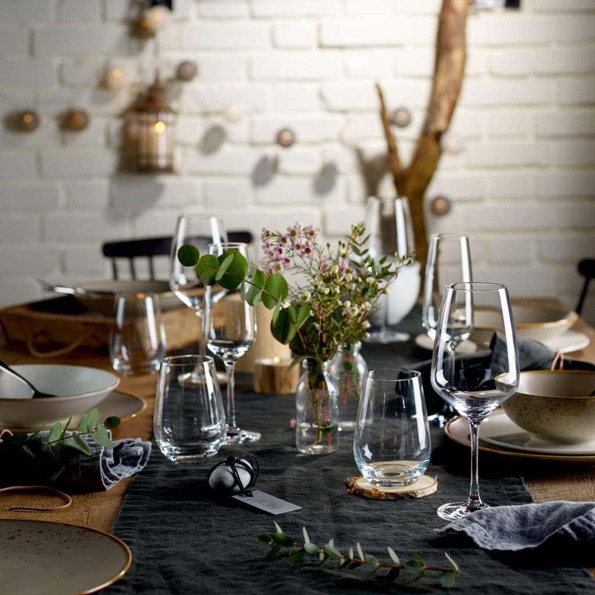 Champagneglazen set van 4 - Reims fluit met kristalhelder glas