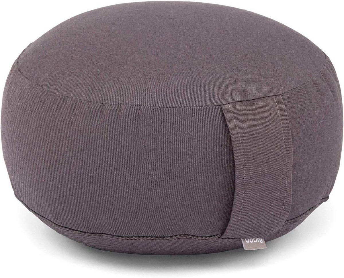 Eco Meditatiekussen met Biologische Speltvulling - Wasbare Katoenen Overtrek, 20 cm Hoogte