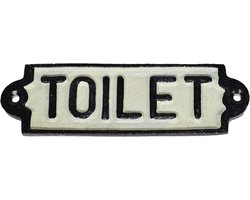 Toilet Loo Gietijzeren Bord voor Deur, Wand of Hek - Café, Winkel, Bar, Hotel