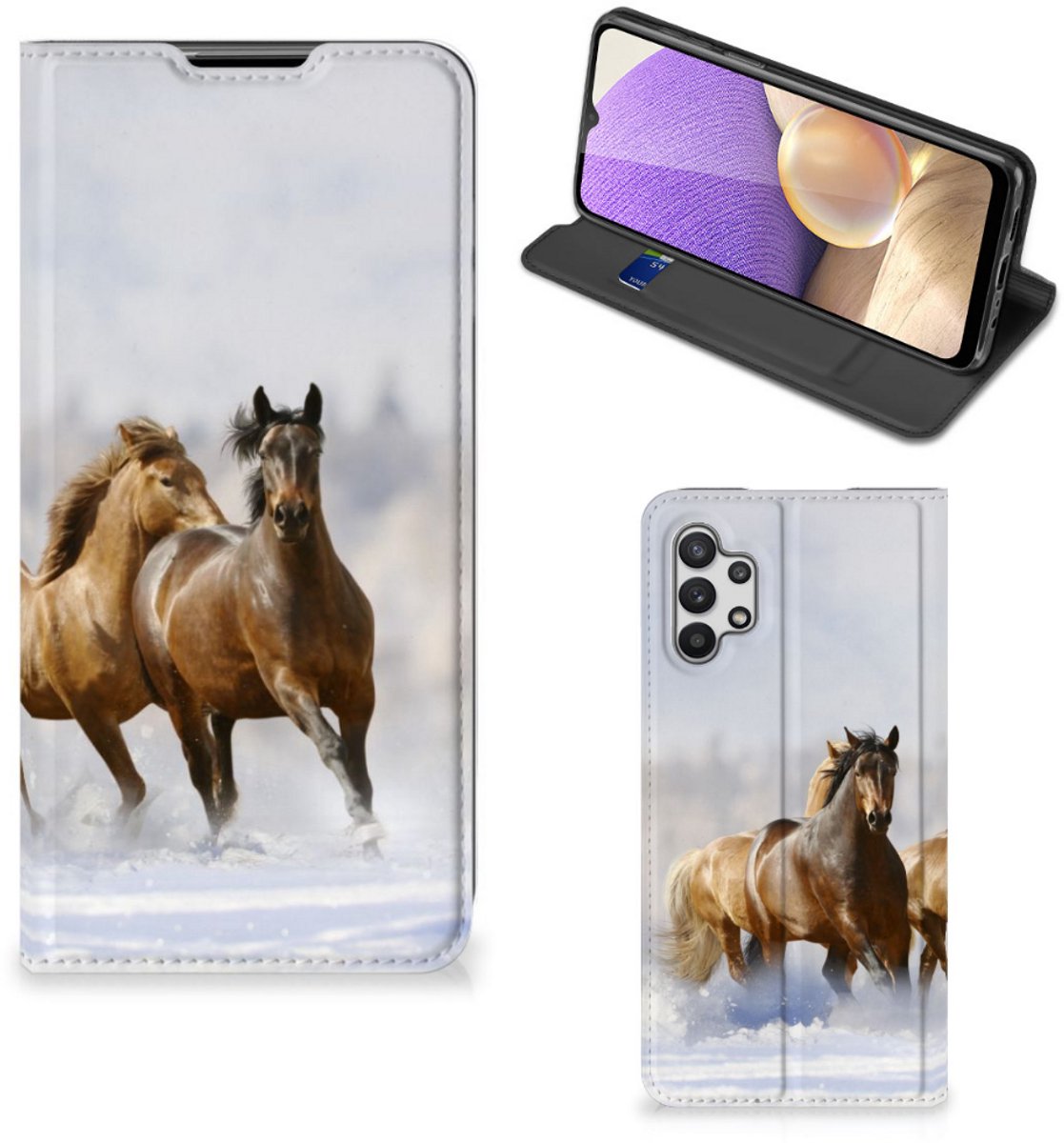Samsung Galaxy A32 5G Hoesje maken Paarden