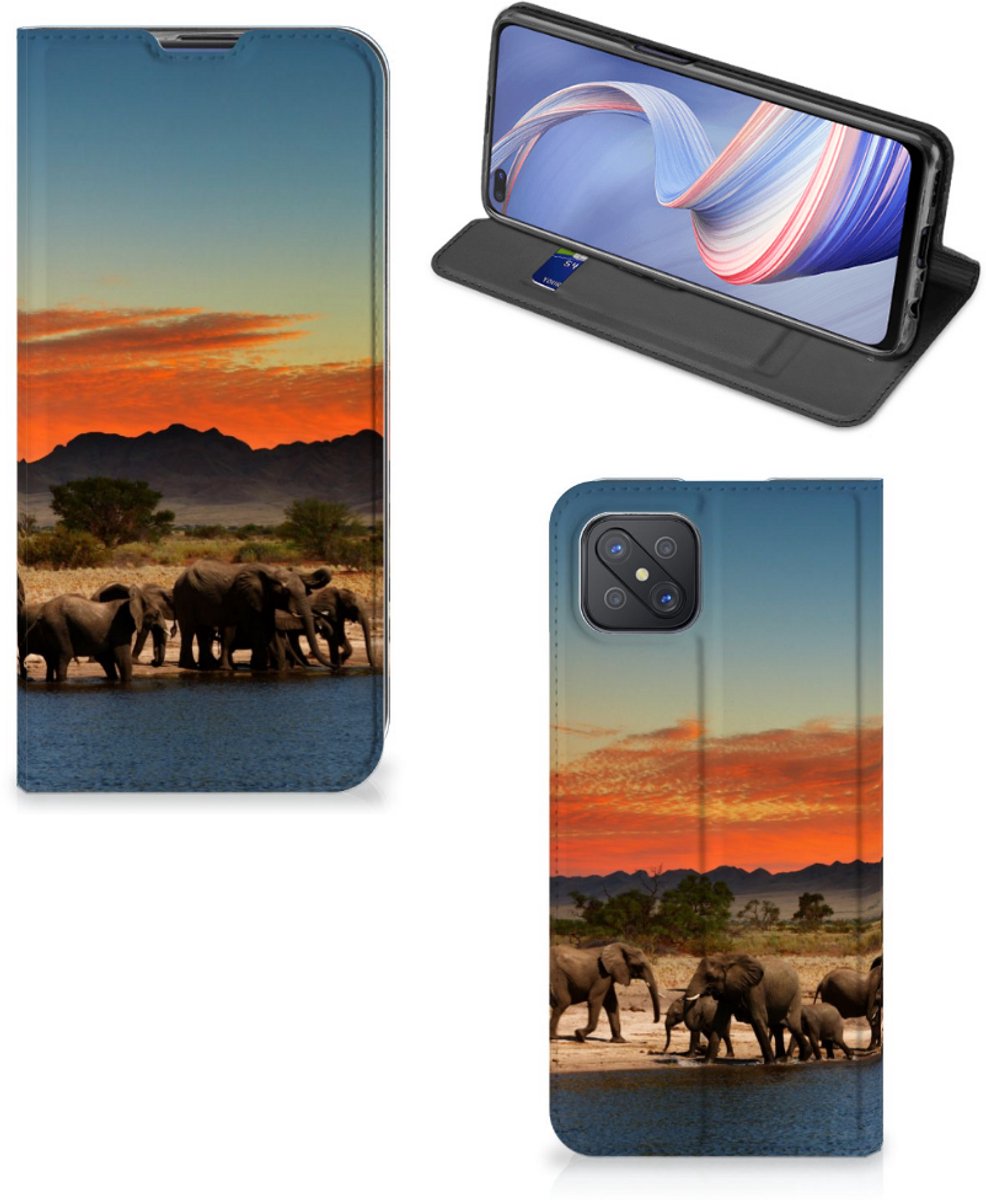 OPPO Reno4 Z 5G Hoesje maken Olifanten