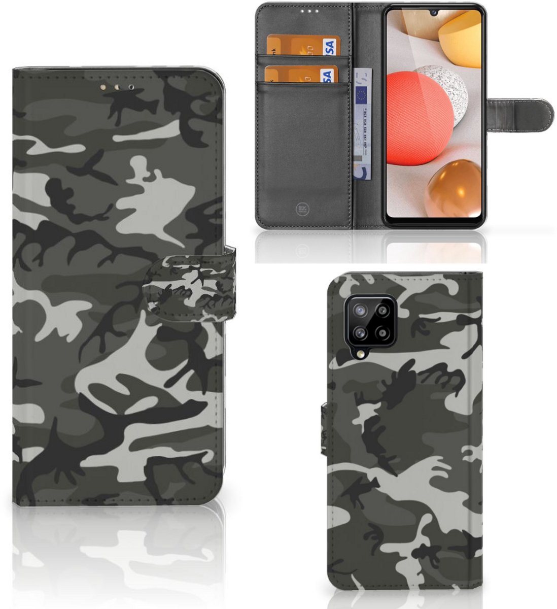 Samsung Galaxy A42 5G Telefoon Hoesje Army Light