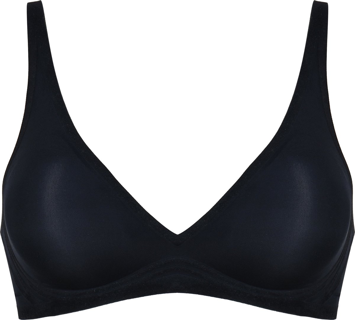 Naturana Beha- Bralette - uitneembare cups - zwart - Naturana - kruisband